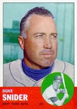 1963 Topps #550 Edwin "Duke" Snider