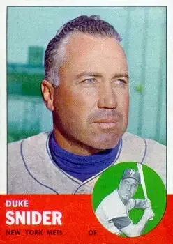 1963 Topps #550 Edwin "Duke" Snider