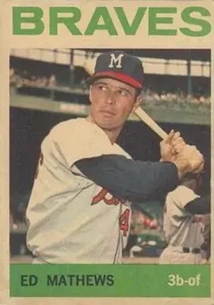 1964 Topps Venezuelan #35 - Ed Mathews - Milwaukee Braves