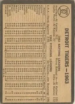 Back of Jim Bunning & Al Kaline