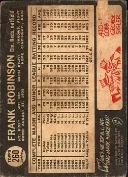 Back of Frank Robinson