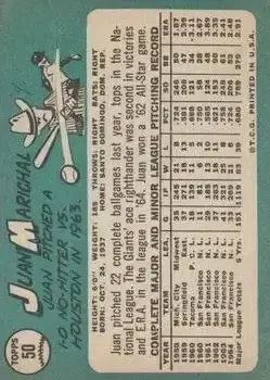 Back of Juan Marichal