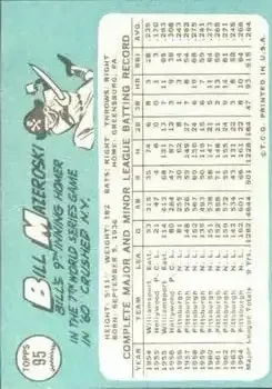 Back of Bill Mazeroski