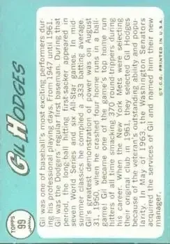 Back of Gil Hodges