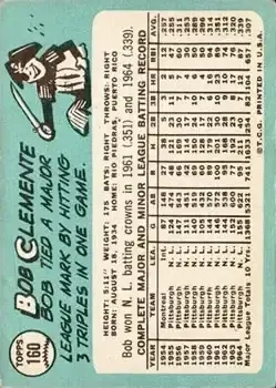 Back of Bob Clemente