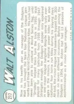 Back of Walter Alston
