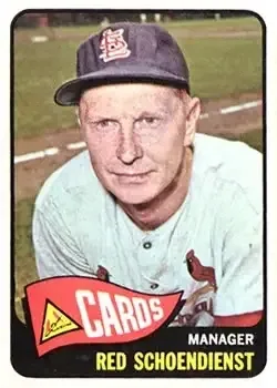 1965 Topps #556 Al Schoendienst