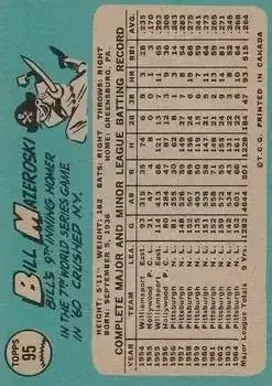 Back of Bill Mazeroski