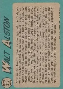 Back of Walter Alston