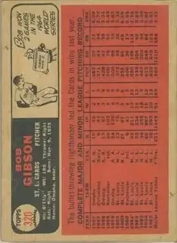 Back of Bob Gibson