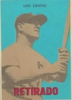 1967 Topps Venezuelan #141 Lou Gehrig