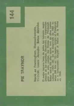 Back of Pie Traynor