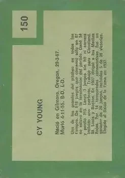 Back of Cy Young