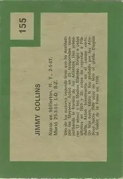 Back of Jimmy Collins
