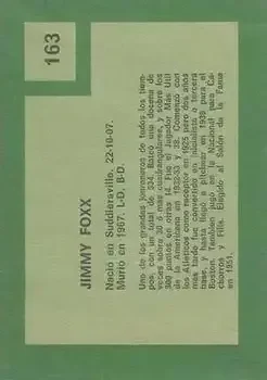 Back of Jimmie Foxx