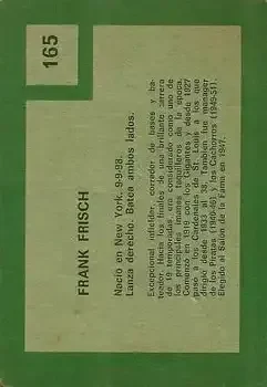 Back of Frank Frisch