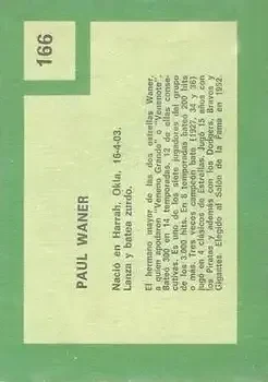 Back of Paul Waner