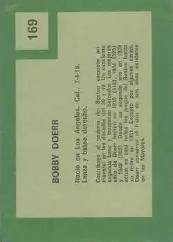 Back of Bobby Doerr