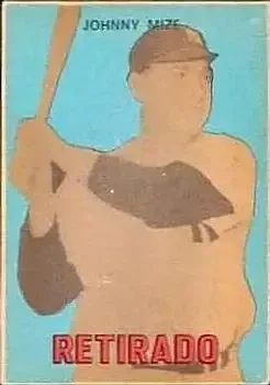 1967 Topps Venezuelan #182 Johnny Mize