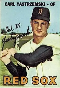 Front of Carl Yastrzemski