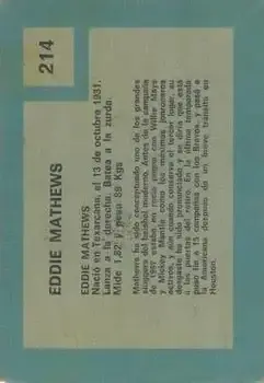 Back of Ed Mathews