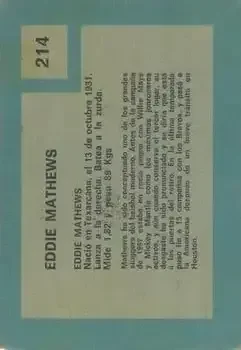 Back of Ed Mathews