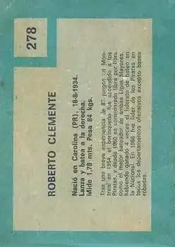 Back of Bob Clemente