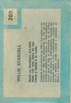 Back of Willie Stargell