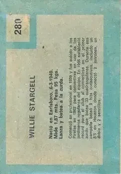 Back of Willie Stargell