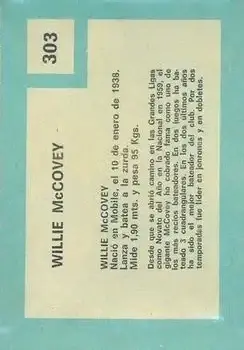 Back of Willie McCovey