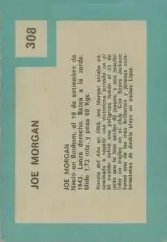Back of Joe Morgan