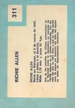 Back of Richie Allen