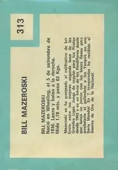 Back of Bill Mazeroski