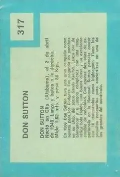 Back of Don Sutton