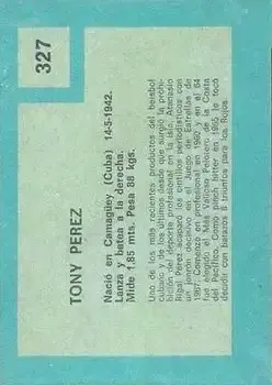 Back of Tony Pérez