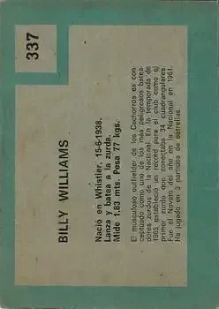 Back of Billy Williams