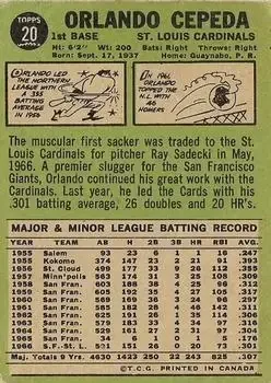Back of Orlando Cepeda
