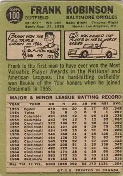 Back of Frank Robinson