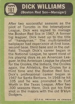 Back of Dick Williams
