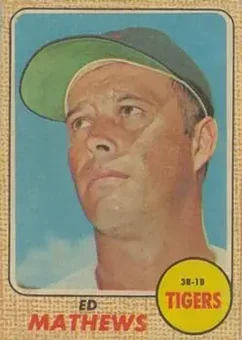 1968 Topps Venezuelan #58 - Ed Mathews - Detroit Tigers