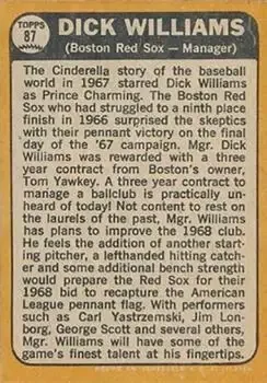 Back of Dick Williams