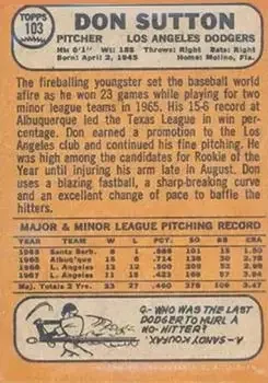 Back of Don Sutton
