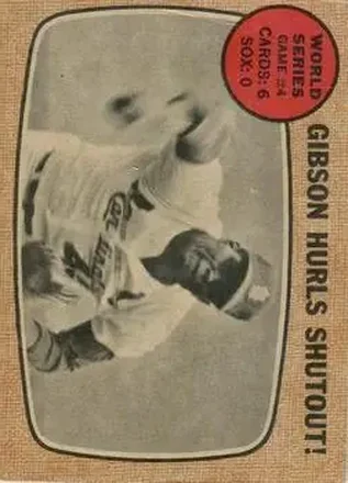 1968 Topps Venezuelan #154 - Bob Gibson - Boston Red Sox, St. Louis Cardinals