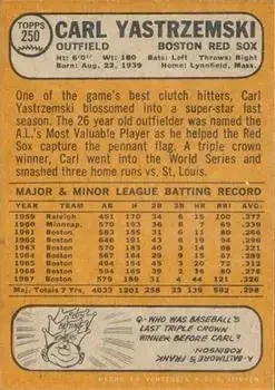 Back of Carl Yastrzemski