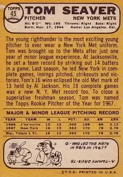Back of Tom Seaver