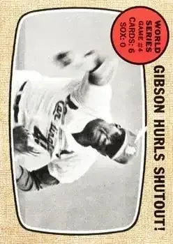 1968 Topps #154 Bob Gibson