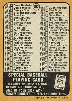 Back of Carl Yastrzemski