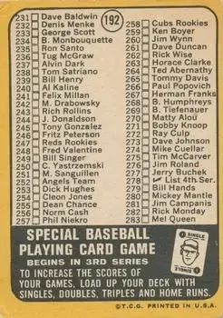 Back of Carl Yastrzemski