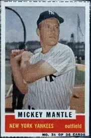 1960 Bazooka #31 Mickey Mantle