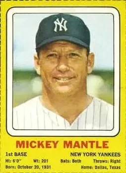 Front of Mickey Mantle
